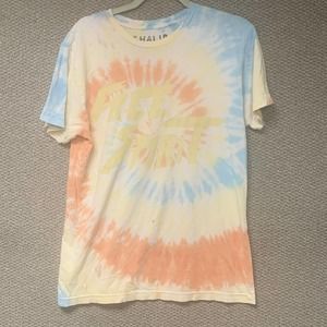 Khalil Free Spirit Tour Tee T-Shirt Mens Medium Multicolor Tie‎ Dye Peace Sign